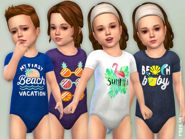 The Sims Resource: Toddler Onesie 11 by lillka