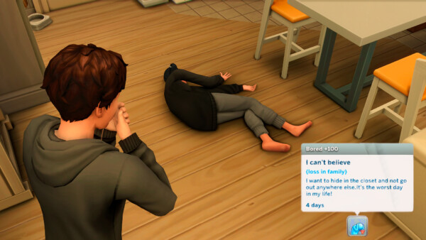 Mod The Sims: Emotional Burnout trait by  Emotional Burnout trait [Updated] by Sunglower