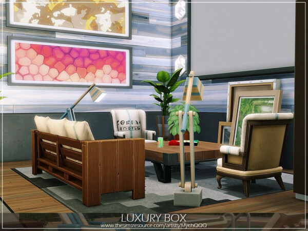 The Sims Resource: Luxury Box House by MychQQQ