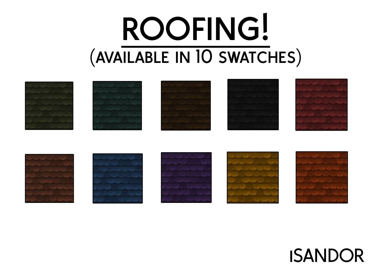 Mod The Sims Roofing by iSandor • Sims 4 Downloads