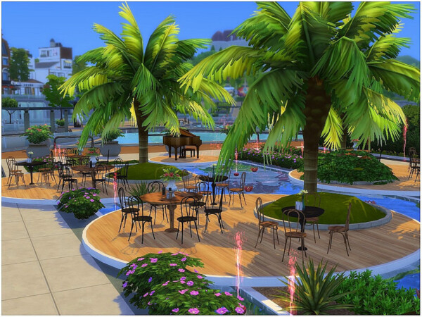The Sims Resource: Red Fountain Restaurant by lotsbymanal