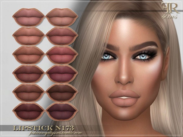  The Sims Resource: Lipstick N173 by FashionRoyaltySims