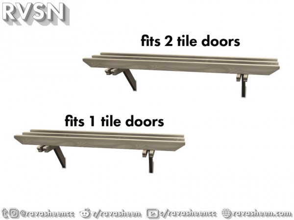  The Sims Resource: Straight Trellin Curb Appeal Set by RAVASHEEN