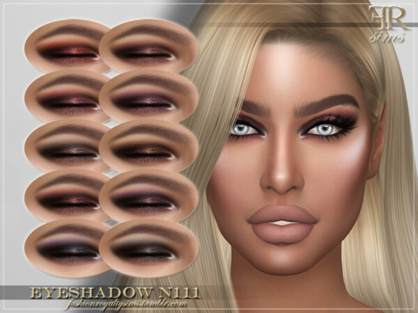 The Sims Resource: Eyeshadow N111 by FashionRoyaltySims