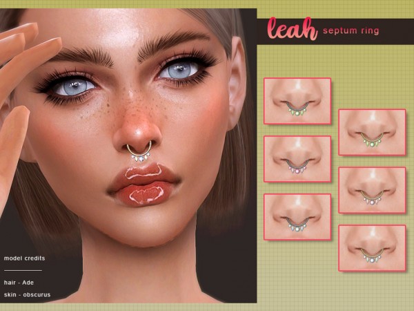 The Sims Resource: Leah Septum Ring by Screaming Mustard