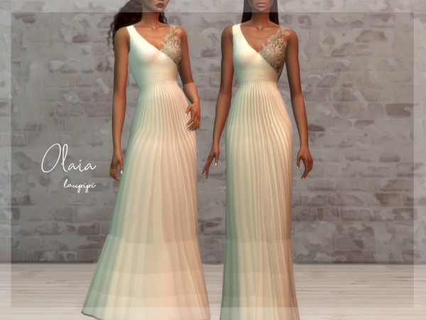  The Sims Resource: Olaia dress by laupipi