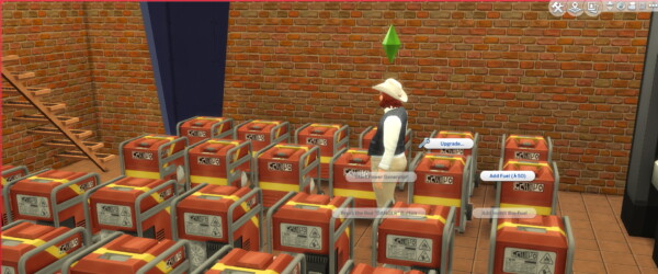 Mod The Sims: Increase Fuel Capacity of Generators by KcOptz