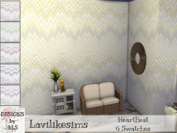 The Sims Resource: Heartbeat Walls by lavilikesims