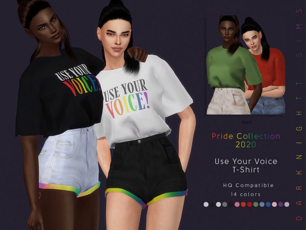  The Sims Resource: Use Your Voice T Shirt by DarkNighTt