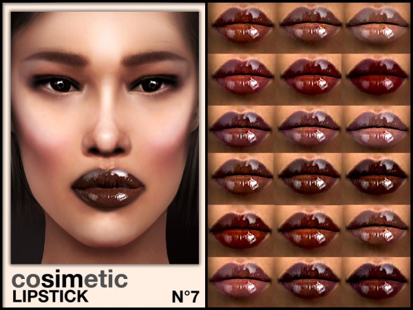  The Sims Resource: Lipstick N7 by cosimetic