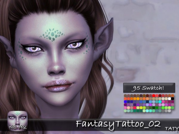  The Sims Resource: Fantasy Tattoo 02 by Taty