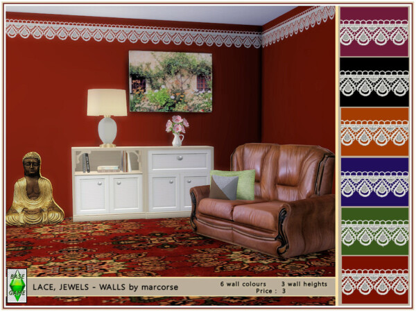 The Sims Resource: Lace Jewels   Walls by marcorse