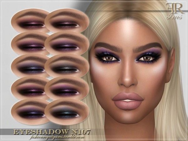  The Sims Resource: Eyeshadow N107by FashionRoyaltySims