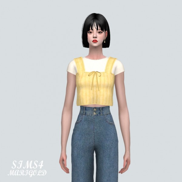  SIMS4 Marigold: N Bustier With T shirts