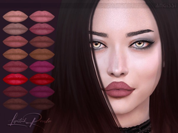  The Sims Resource: Lipstick Rosalie by ANGISSI
