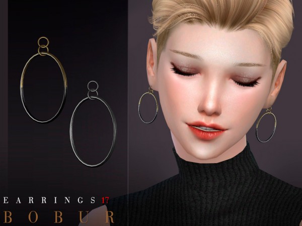  The Sims Resource: Earrings 17 by Bobur