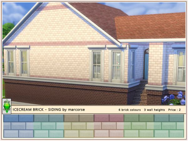 The Sims Resource: Icecream Brick   Siding by marcorse