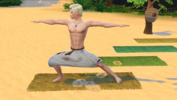 Mod The Sims: Braided Palm Leaf Yoga Mat by Serinion
