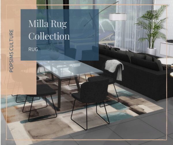 Pop Sims Culture: Milla Rug Collection