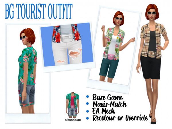  Sims 4 Sue: Tourist Outfit