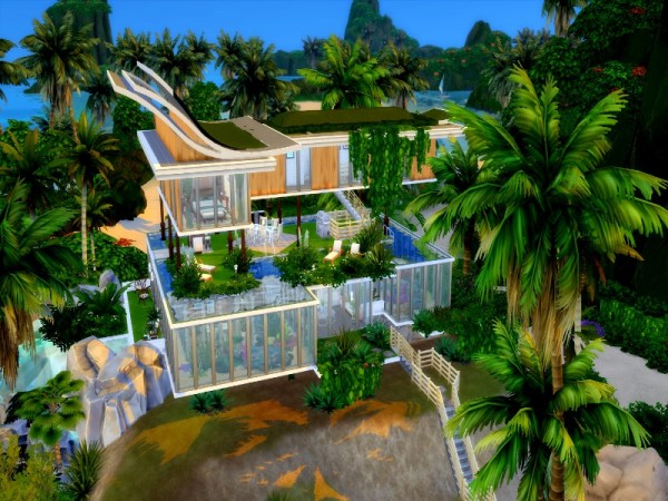  The Sims Resource: Island Mansion by GenkaiHaretsu