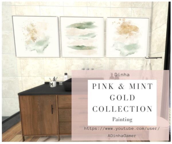 Dinha Gamer: Pink and Mint Gold Collection