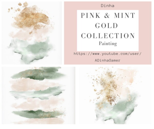Dinha Gamer: Pink and Mint Gold Collection