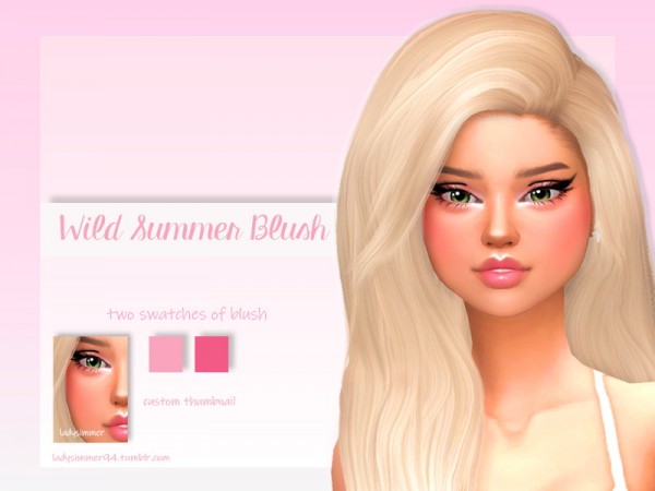  The Sims Resource: Wild Summer Blush by LadySimmer94