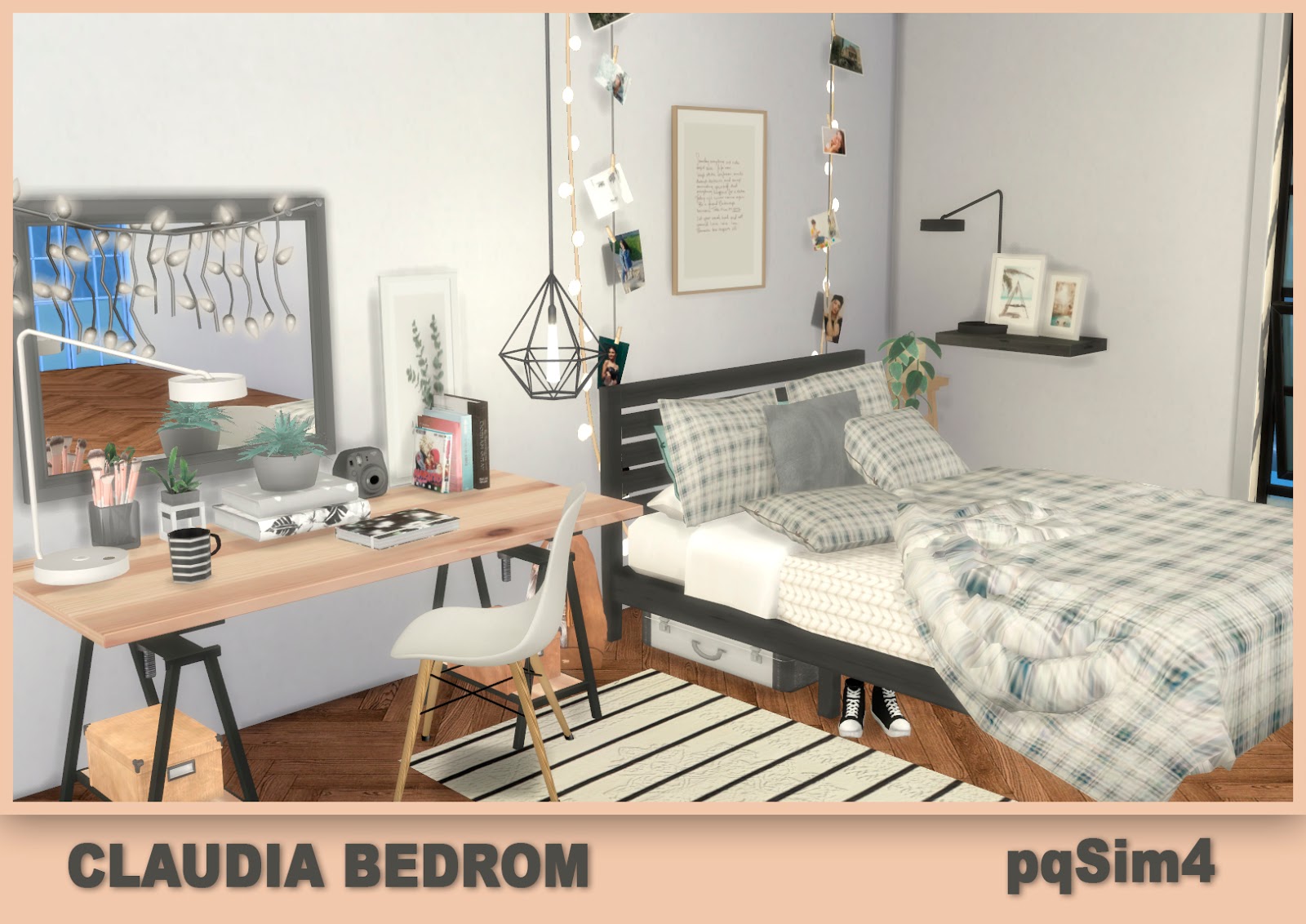 PQSims4: Claudia Bedroom • Sims 4 Downloads