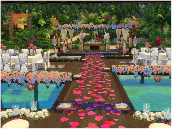  The Sims Resource: Beach Wedding Park by lotsbymanal