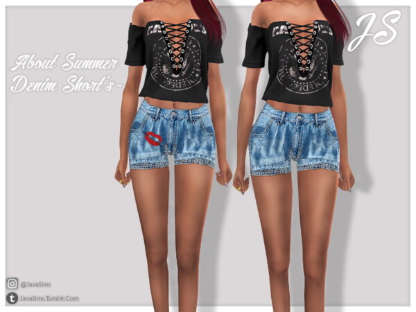 The Sims Resource: About Summer Shorts by JavaSims