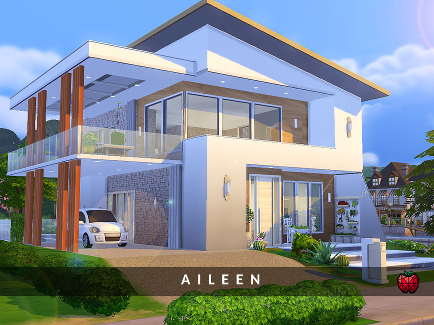 The Sims Resource: Aileen House No CC by melapples • Sims 4 Downloads