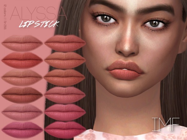  The Sims Resource: Alyssa Lipstick N.266 by IzzieMcFire