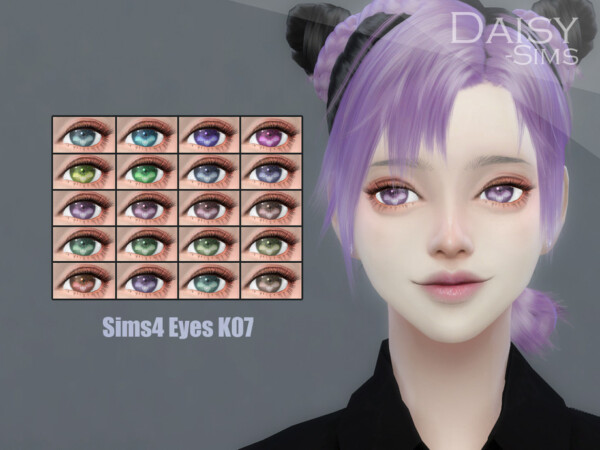 The Sims Resource: Anime Flower Eyes K07 by Daisy Sims