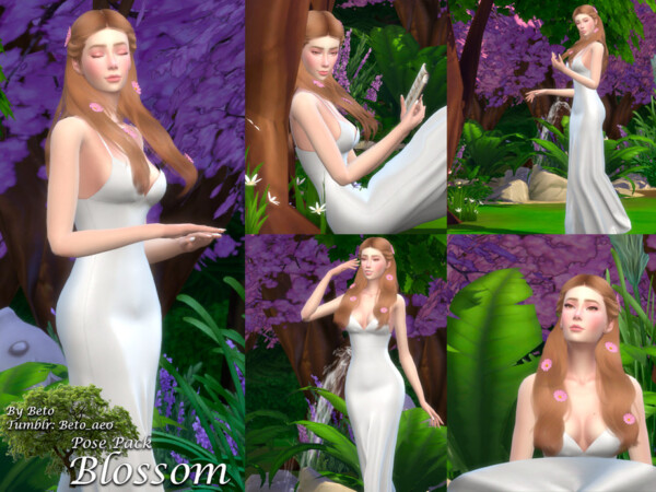 The Sims Resource: Blossom   Pose pack by Beto ae0