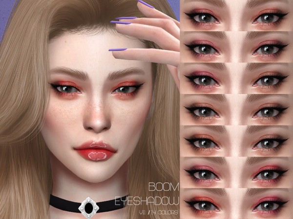  The Sims Resource: Boom Eyeshadow V11 by Lisaminicatsims