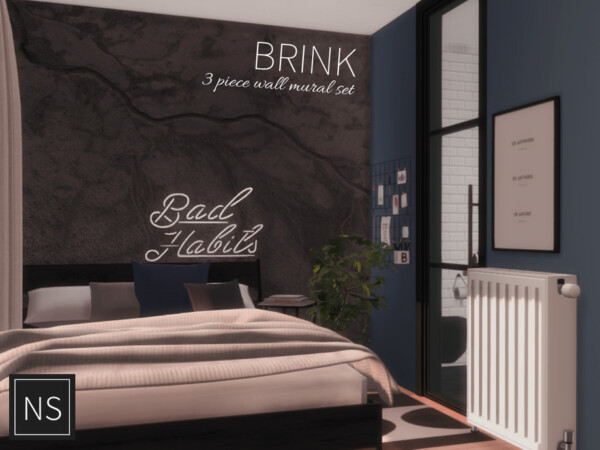 The Sims Resource: Brink Wall Murals by Networksims • Sims 4 Downloads