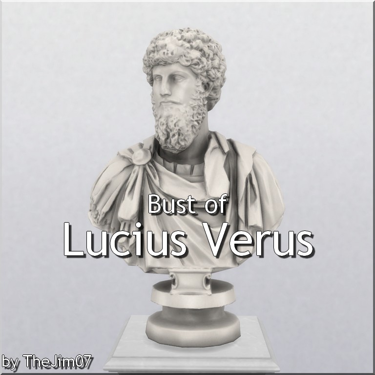 Mod The Sims Bust Of Lucius Verus By Thejim07 • Sims 4 Downloads