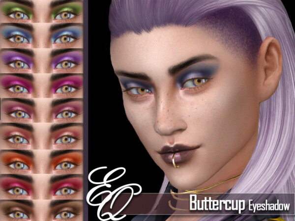 The Sims Resource: Buttercup Eyeshadow by EvilQuinzel