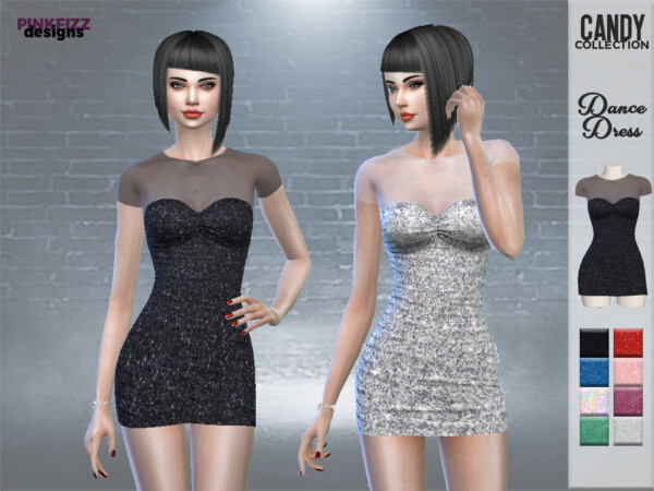 The Sims Resource: Candy Dance Dress by Pinkfizzzzz