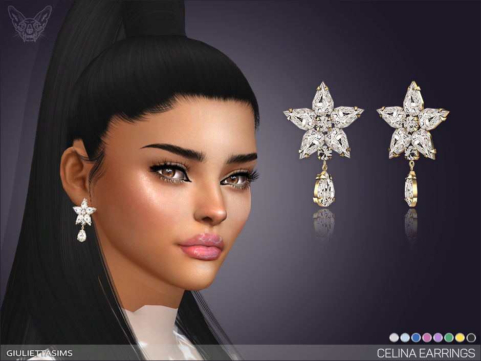 Giulietta Sims Celina Earrings • Sims 4 Downloads