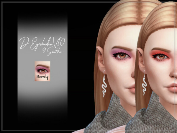 The Sims Resource: D Eyeshadow V10 by Reevaly