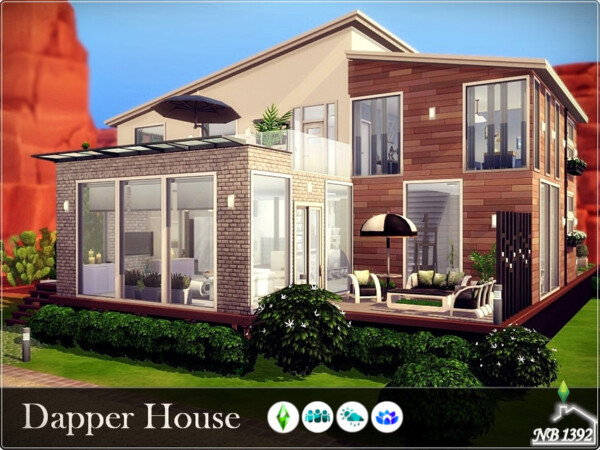 The Sims Resource: Dapper House no CC by nobody1392
