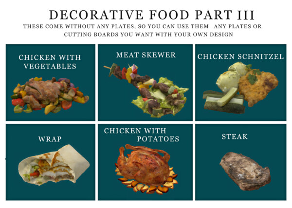Leo 4 Sims: Decorative Food Outdoor Part 2