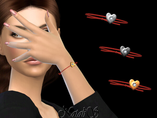 The Sims Resource: Diamond heart bracelet by NataliS