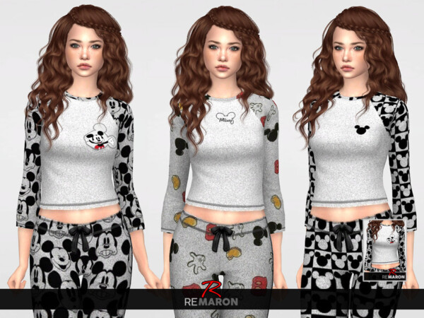 The Sims Resource: Disneys PJ Shirt for Women 01 by remaron