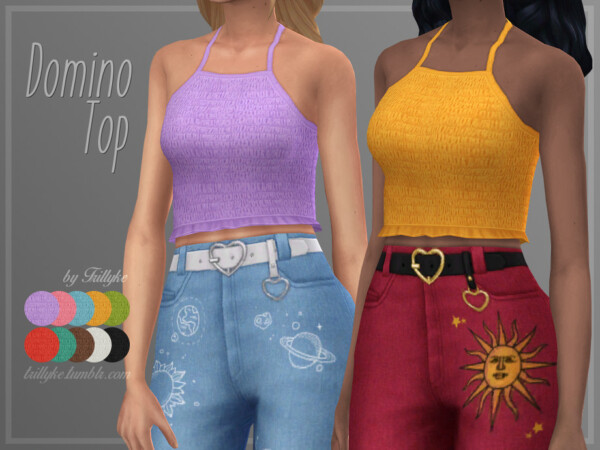 The Sims Resource: Domino Top by Trillyke