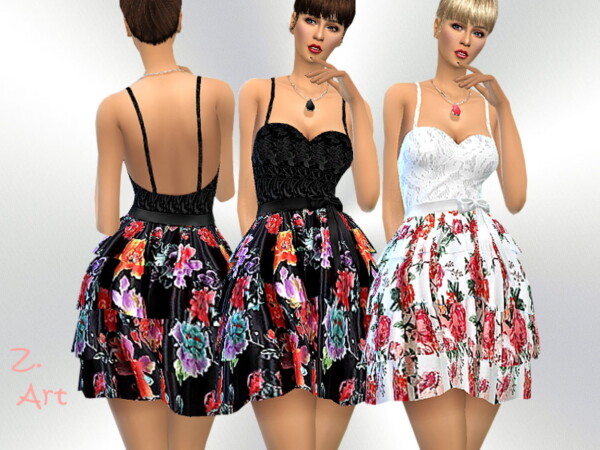The Sims Resource: DreamZ. 10 Dress by Zuckerschnute20
