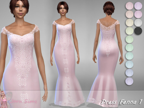 The Sims Resource: Dress Fenna 1 by Jaru Sims