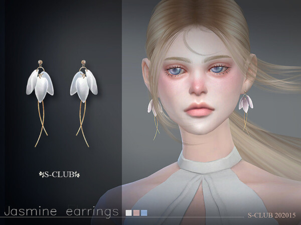 The Sims Resource: Earrings 202015 by S Club